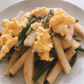 お好みの肉で！大根と味付き肉炒め